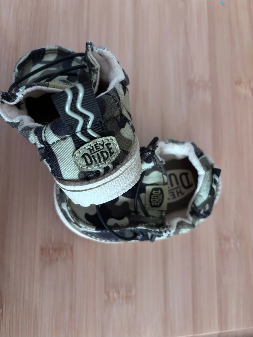 Hey Dude Lil Dude baby Camo Slip-Ons -